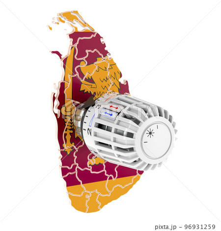 Saving heating consumption in Sri Lanka, 3D rendering Saving heating consumption in Sri Lanka, 3D rendering 96931259