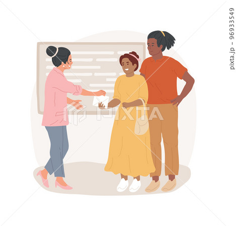 Kitchen cleaning isolated cartoon vector illustration. Child cleaning table surface with a sponge, kid washing dishes, tidy kitchen, independent children, preparing food at home vector cartoon. 96933549