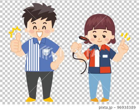 コンビニエンスストアのアルバイト店員　若者 96938389