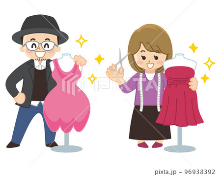 ファッションデザイナーの男女 スタイリスト ファッションデザイナーの男女 スタイリスト 96938392