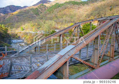 古河橋 足尾銅山 産業遺産 日光市足尾町 古河橋 足尾銅山 産業遺産 日光市足尾町 96939246