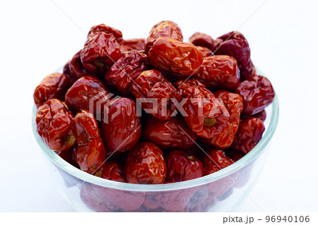 Chinese jujubes isolated on white background. Chinese jujubes isolated on white background. 96940106