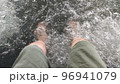 栃木県さくら市の道の駅の足湯の足と湯 96941079