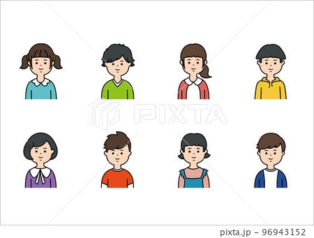 子供の表情アイコン 96943152