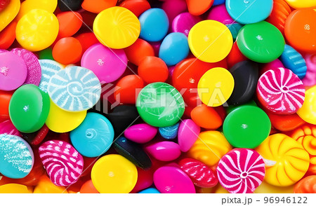 カラフルなキャンディ背景素材 カラフルなキャンディ背景素材 96946122