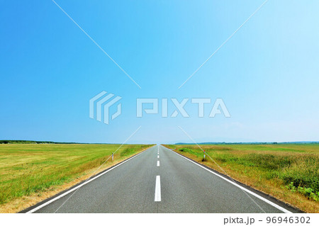 北海道 青空のエサヌカ線 北海道 青空のエサヌカ線 96946302