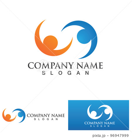 Community, network and social icon 96947999
