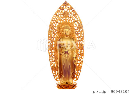 阿弥陀如来立像 6金色の阿弥陀様の仏像6 阿弥陀如来立像 6金色の阿弥陀様の仏像6 96948104