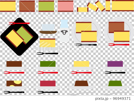 カステラと羊羹P 96949371