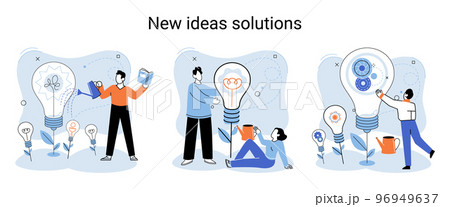 Idea and creative. Business solutions for opportunities, search for new solutions 96949637