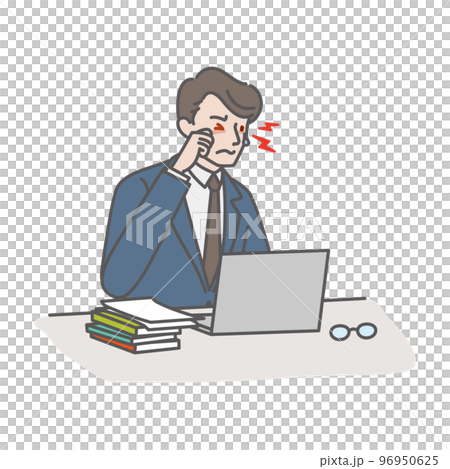 A young man with dry eyes whose eyes are dry and itchy A young man with dry eyes whose eyes are dry and itchy 96950625