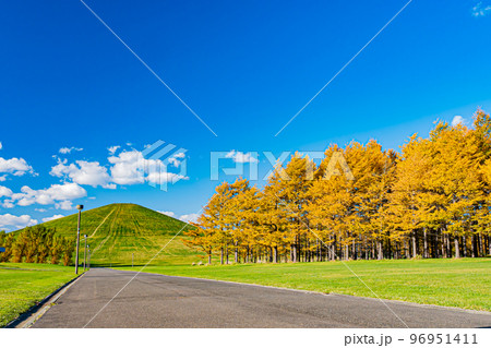 北海道の秋のモエレ沼公園の風景 96951411