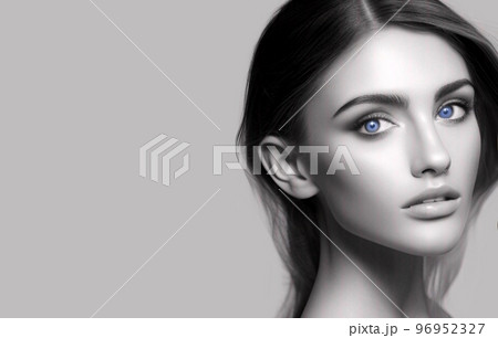 美しい女性の素材 96952327