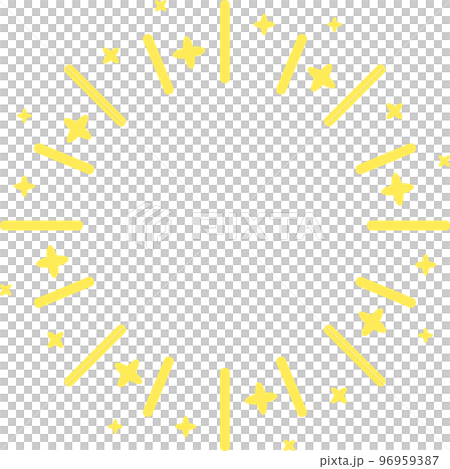 Circular frame sparkling lines yellow Circular frame sparkling lines yellow 96959387
