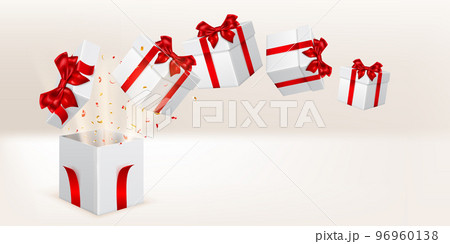 Illustration with gift boxes 96960138
