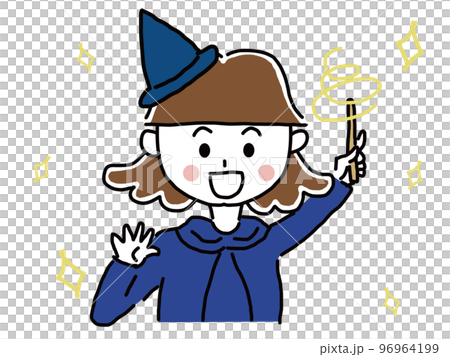 魔法使い 三頭身 元気に魔法をかける 魔法使い 三頭身 元気に魔法をかける 96964199