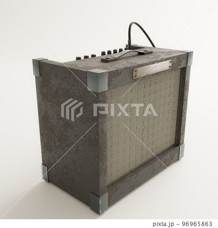 guitar amp isolated on white background 96965863