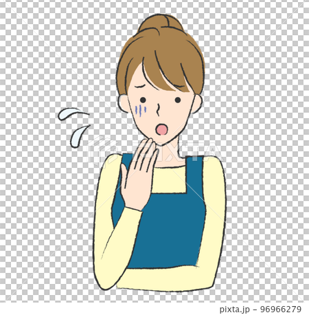 どうしよう?ショックを受けて焦る女性 どうしよう?ショックを受けて焦る女性 96966279