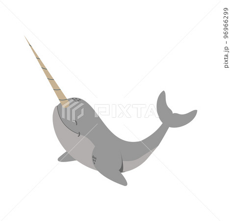 narwhal Vector drawing icon sign 96966299