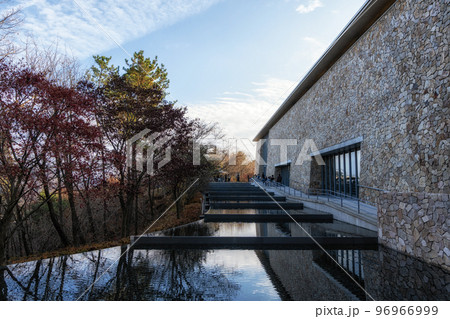 Museum San pond reflections 96966999
