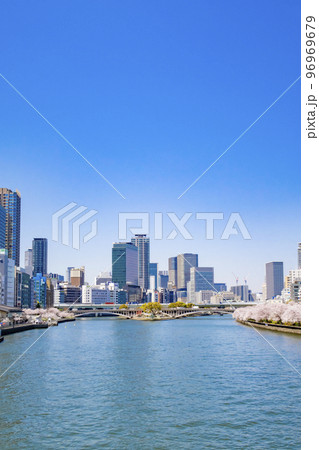 大阪　天満橋　桜 96969679