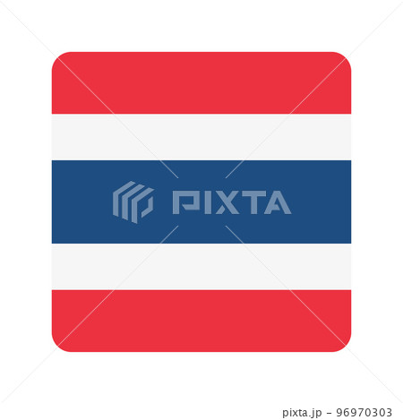 タイの国旗 四角