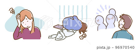 心の動きセット① うつ、落ち込み 96970540