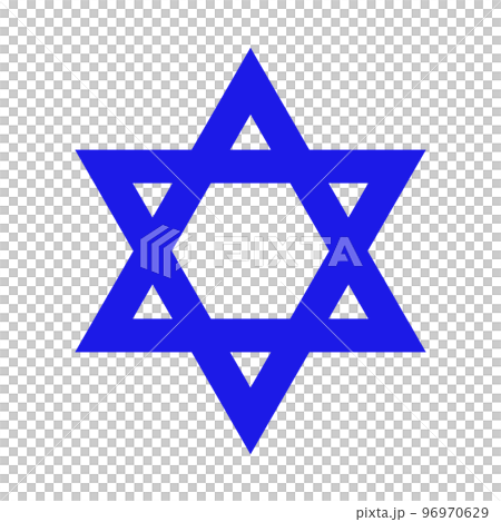 Jewish icon. Judaism. Star of David. vector. 96970629