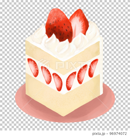 手描き水彩風ケーキのイラストのイラスト素材 [96974072] - PIXTA