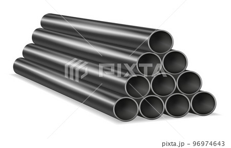 metal pipes for plumbing vector illustration 96974643