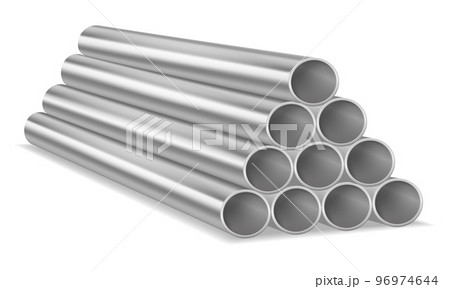 metal pipes for plumbing vector illustration 96974644