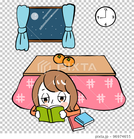 Female Kotatsu Night Reading 96974655