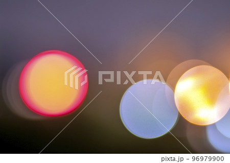 Circles of different soft color bokeh for usage as background 96979900
