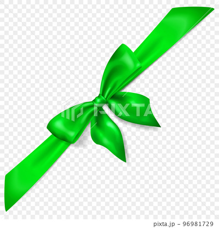 Beautiful bow with diagonally ribbon Beautiful bow with diagonally ribbon 96981729