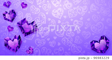 Background of hearts 96983229