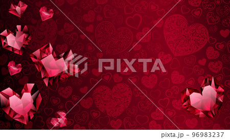 Background of hearts Background of hearts 96983237