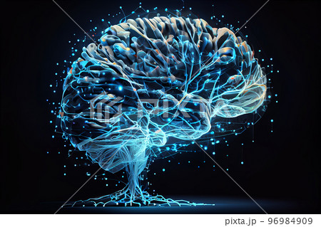 Digital brain connection 96984909