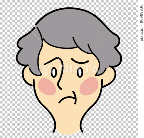 Skin troubles of elderly women with short hair Skin troubles of elderly women with short hair 96989936