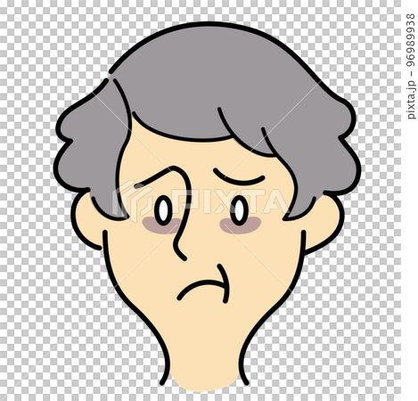 Skin troubles of elderly women with short hair Skin troubles of elderly women with short hair 96989938