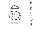 Psychotherapy and psychology line icon set. Simple 96992798