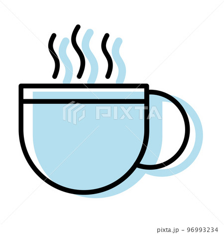 Isolated monochrome hot drink cup icon Vector 96993234