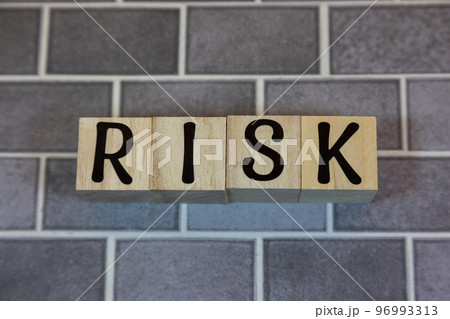文字ブロック RISK リスク 文字ブロック RISK リスク 96993313