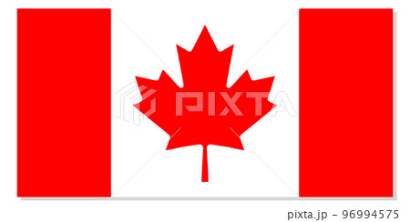 Flag of Canada. Canadian national symbol in official colors. Template icon. Abstract vector background 96994575