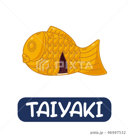 cartoon taiyaki, japanese food vector isolated on white background cartoon taiyaki, japanese food vector isolated on white background 96997532
