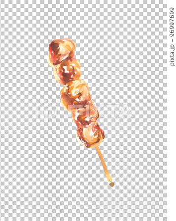 Ponjiri illustration painted by watercolor 96997699