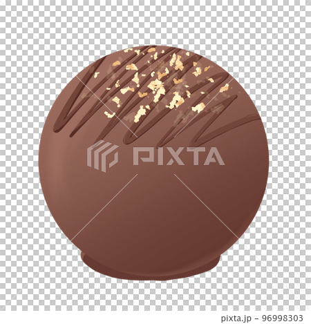 可愛的松露巧克力牛奶巧克力 96998303