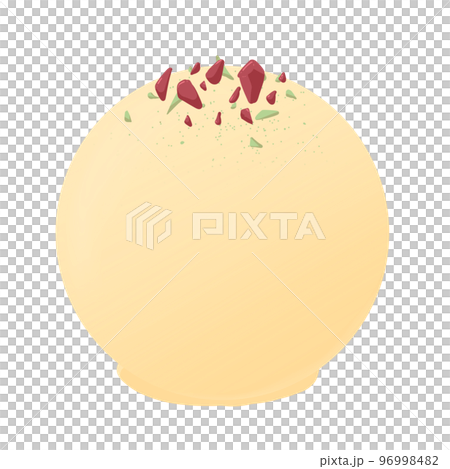 可愛的松露巧克力白巧克力 96998482