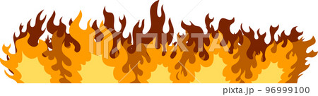 広範囲の炎上 火事 燃えさかる火炎 96999100