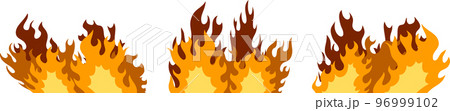 広範囲の炎上 火事 燃えさかる火炎 広範囲の炎上 火事 燃えさかる火炎 96999102