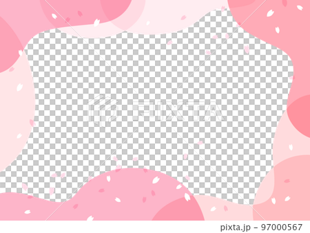 桜のパターンのイラスト背景素材 97000567